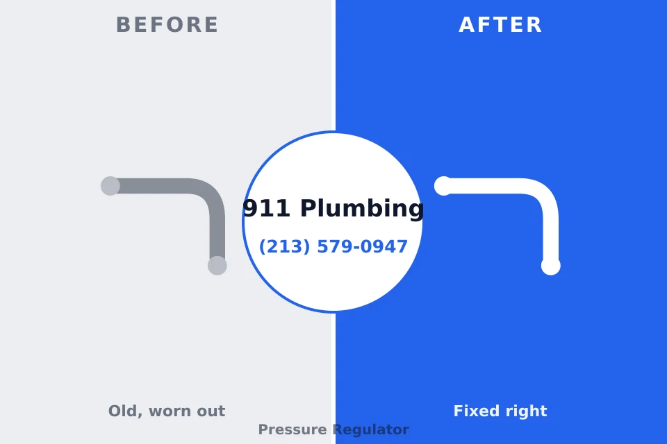 Before and after: plumbing repair Messiah College, PA